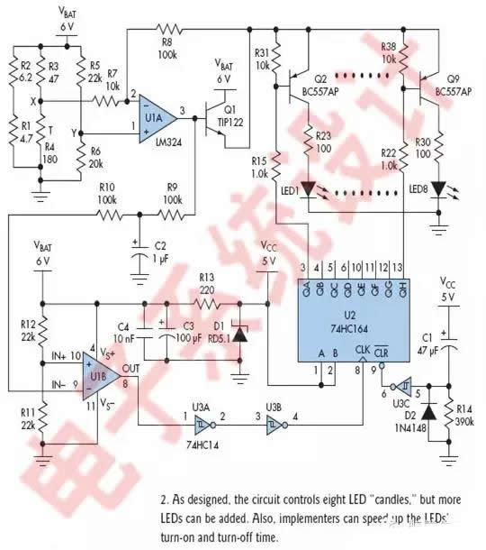 電子蠟燭IC