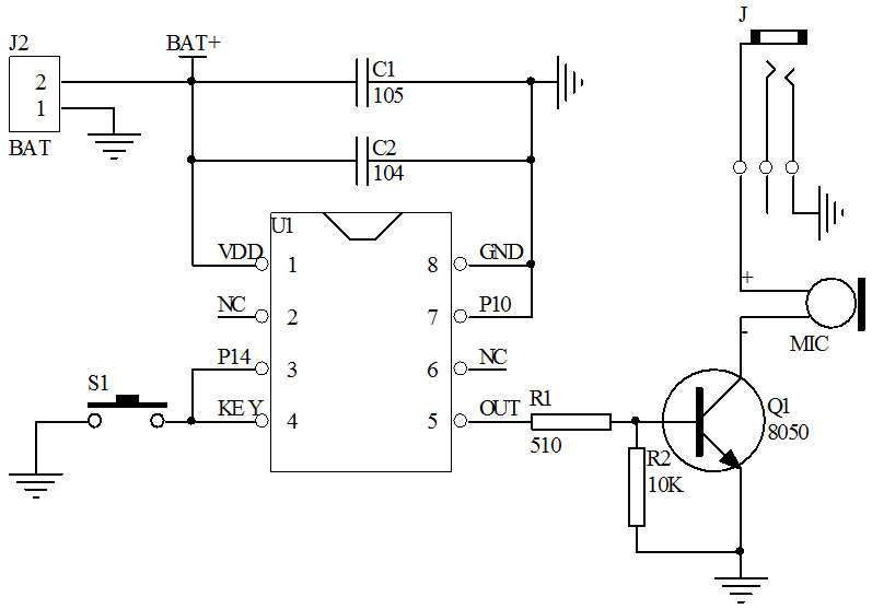 耳機按鍵開關(guān)IC